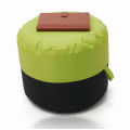 Design original dupla camadas fezes coloridas beanbag